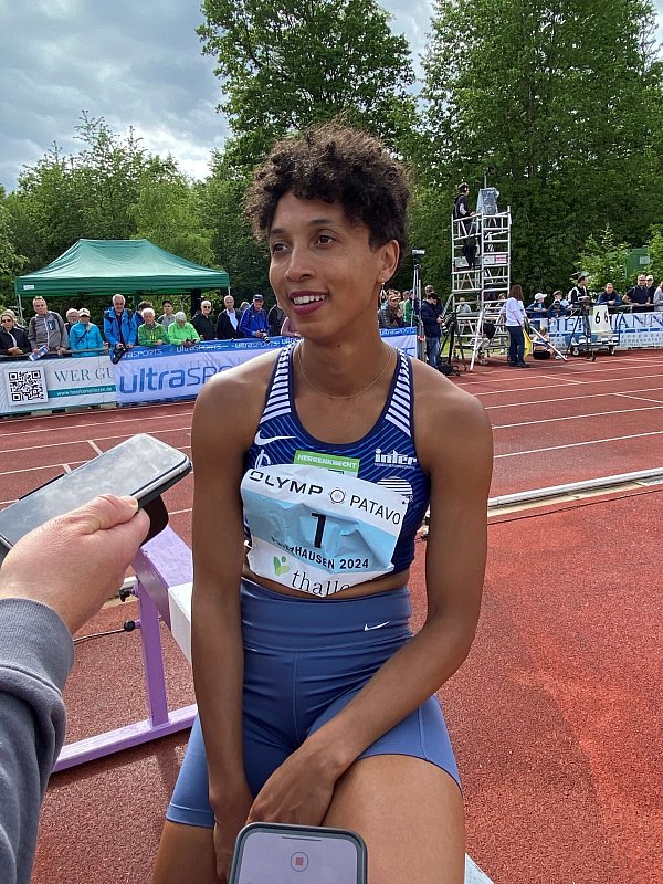 Mihambo ist eine große Goldhoffnung. - © Christian Kunz/dpa