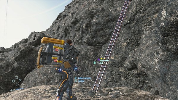 64 Likes hat der Gamer von anderen bekommen, weil er einst diese Leiter aufstellte und damit nun auch unserem Sam den Aufstieg erleichtert. - © Sony Interactive Entertainment