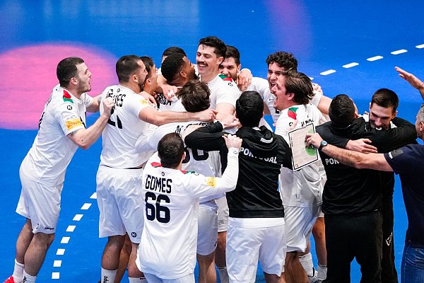 Portugals Handballer stehen im WM-Viertelfinale. - © Beate Oma Dahle/NTB/dpa