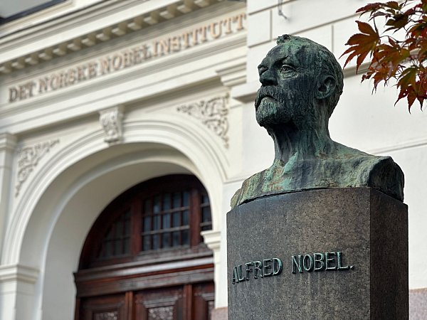 Der Mann hinter den Nobelpreisen: Dynamit-Erfinder und Preisstifter Alfred Nobel. (Archivbild) - © Steffen Trumpf/dpa