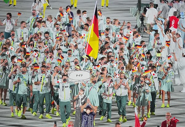 Die Einlaufkleidung hatte in Tokio bei einigen deutschen Sportlern für Kritik gesorgt. (Archivbild) - © Michael Kappeler/dpa