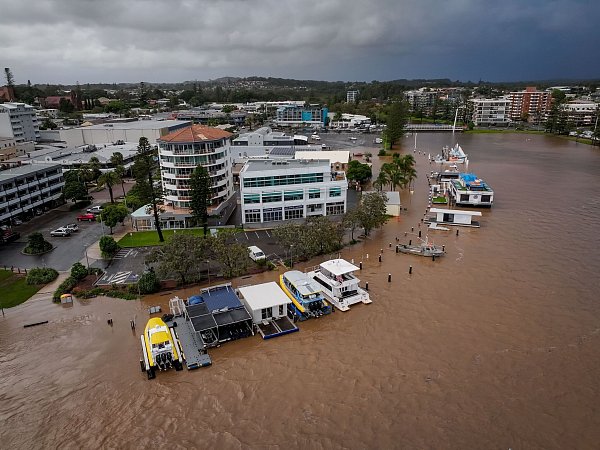 Das Hochwassergebiet liegt nördlich von Sydney. - © Lindsay Moller/AAP/dpa
