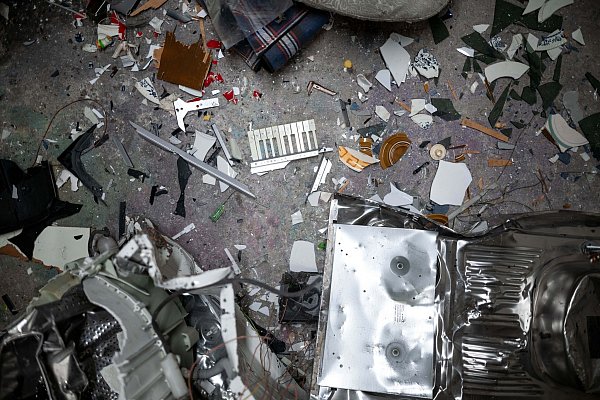 So sieht der Wutraum aus, nachdem die Kunden da waren. - © Fabian Strauch/dpa