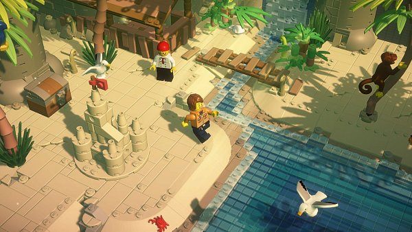 Schöne Szene mit den geliebten Klötzchen: «Lego Bricktales» macht Spielerinnen und Spieler zum Freizeitparkretter. - © Thunderful Games/dpa-tmn