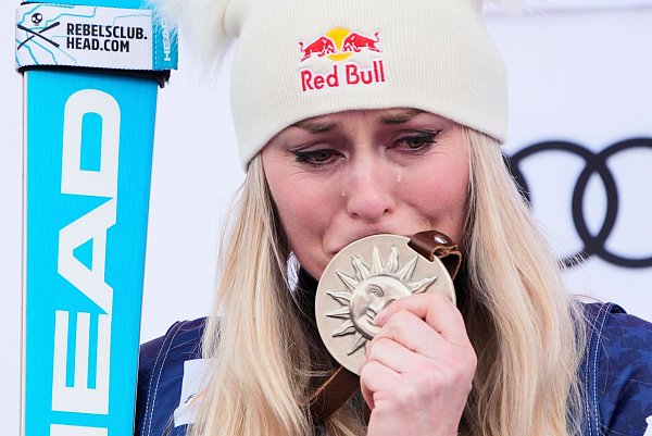 Tränen nach Platz zwei im Super-G von Sun Valley: Lindsey Vonn. (Archivbild) - © John Locher/AP/dpa