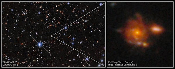 Zhúlóng enthält gut definierte Spiralarme, einen zentralen Bulge und eine große Sternentstehungsscheibe. - © -/NSF\'s NOIRLab/dpa