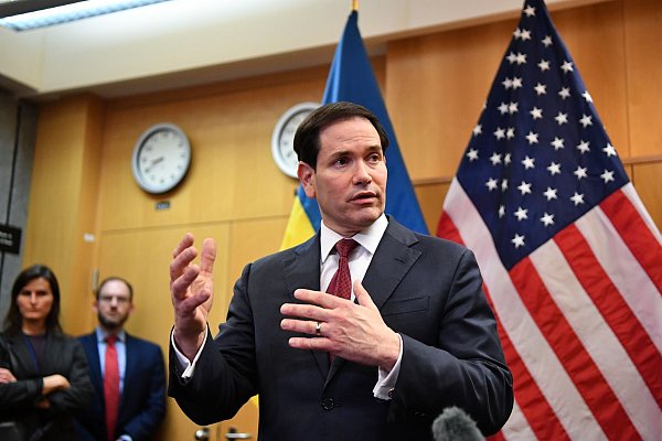 US-Außenminister Marco Rubio ist überzeugt, dass die Bemühungen um Frieden in der Ukraine erfolgreich sein werden. - © Lian Yi/XinHua/dpa