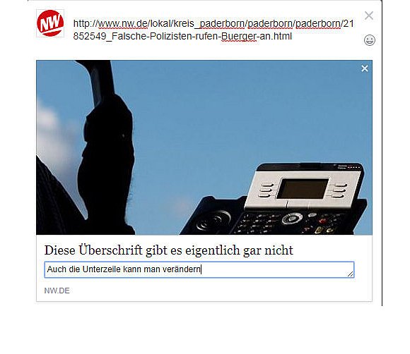 Bei Facebook ließen sich Überschriften und Fotos bislang kinderleicht verändern. Ab Montag fällt diese Funktion weg. - © Schwarzer