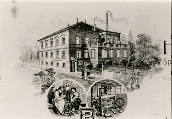 Aufwendig gestaltet: Diesen Briefkopf benutzte um 1920 die Firma des Leinenhändlers und Wäschefabrikanten Heinrich Wilhelm Benkelberg. Deren Spezialgebiet war im 20. Jahrhundert die Aussteuer- und Hotelwäsche. - © K7 Oerlinghausen Bildarchiv Nr 1520