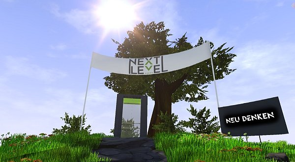 Der virtuelle 3D-Raum, in dem das "Next Level Azubi-Festival" 2021 stattfinden wird. - © Repro Next Level