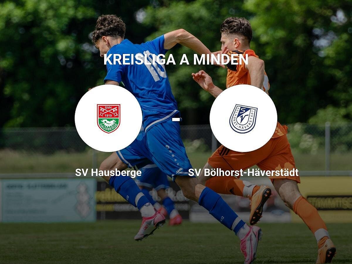 Der SV Hausberge gegen das Team der SV Bölhorst-Häverstädt