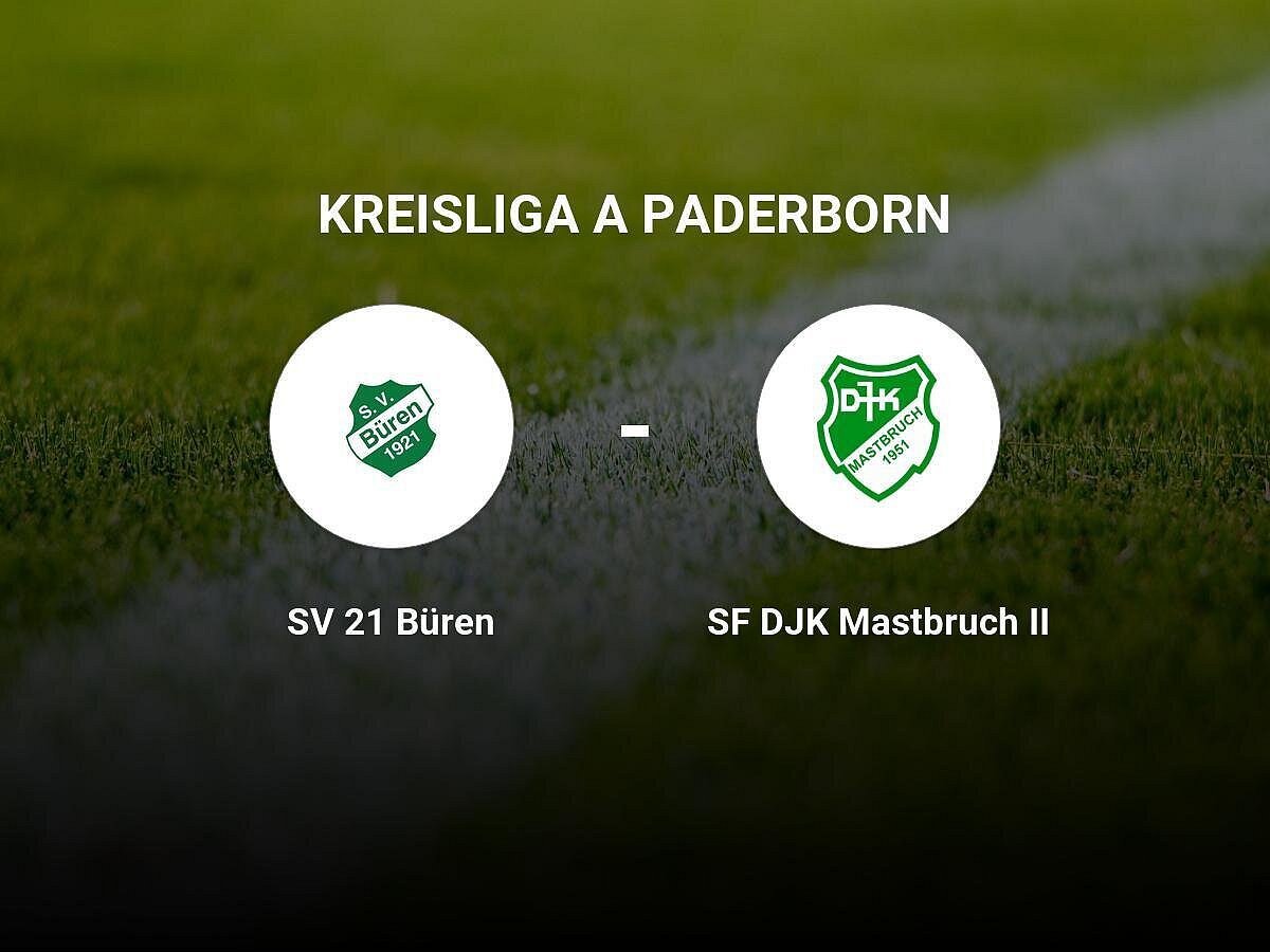 SV 21 Büren verliert gegen SF DJK Mastbruch II