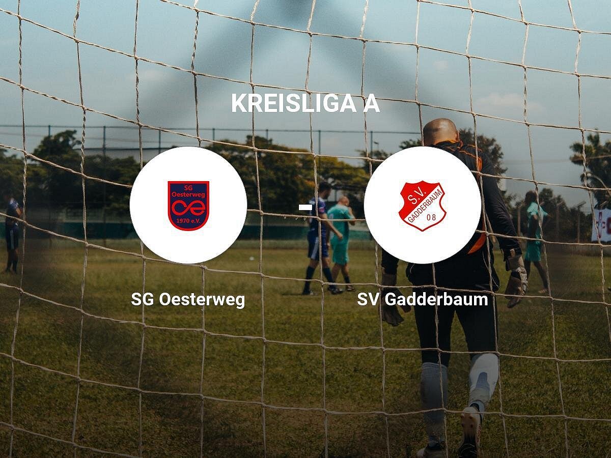 Das Team der SG Oesterweg gegen den SV Gadderbaum trennen sich unentschieden
