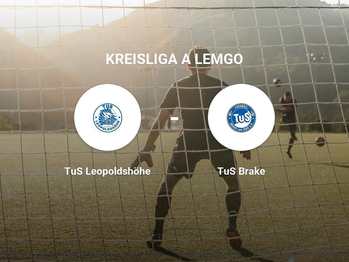 Das Match zwischen dem TuS Leopoldshöhe und dem TuS Brake endet unentschieden