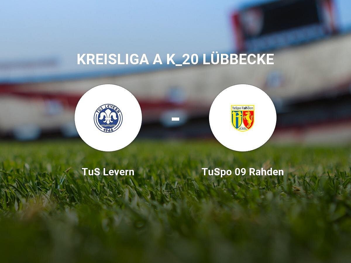 Das Spiel zwischen dem TuS Levern und dem TuSpo 09 Rahden endet unentschieden