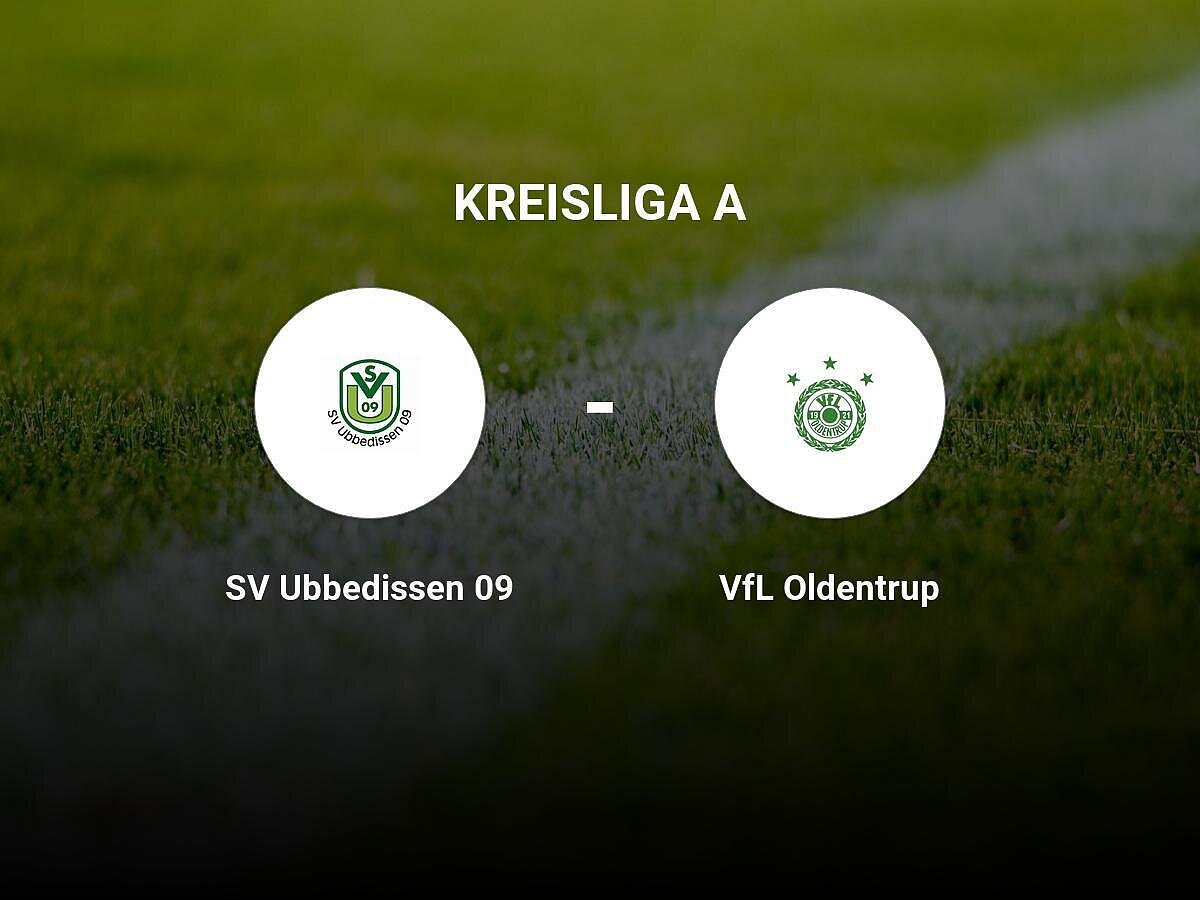 SV Ubbedissen 09 verbucht knappen Sieg gegen VfL Oldentrup
