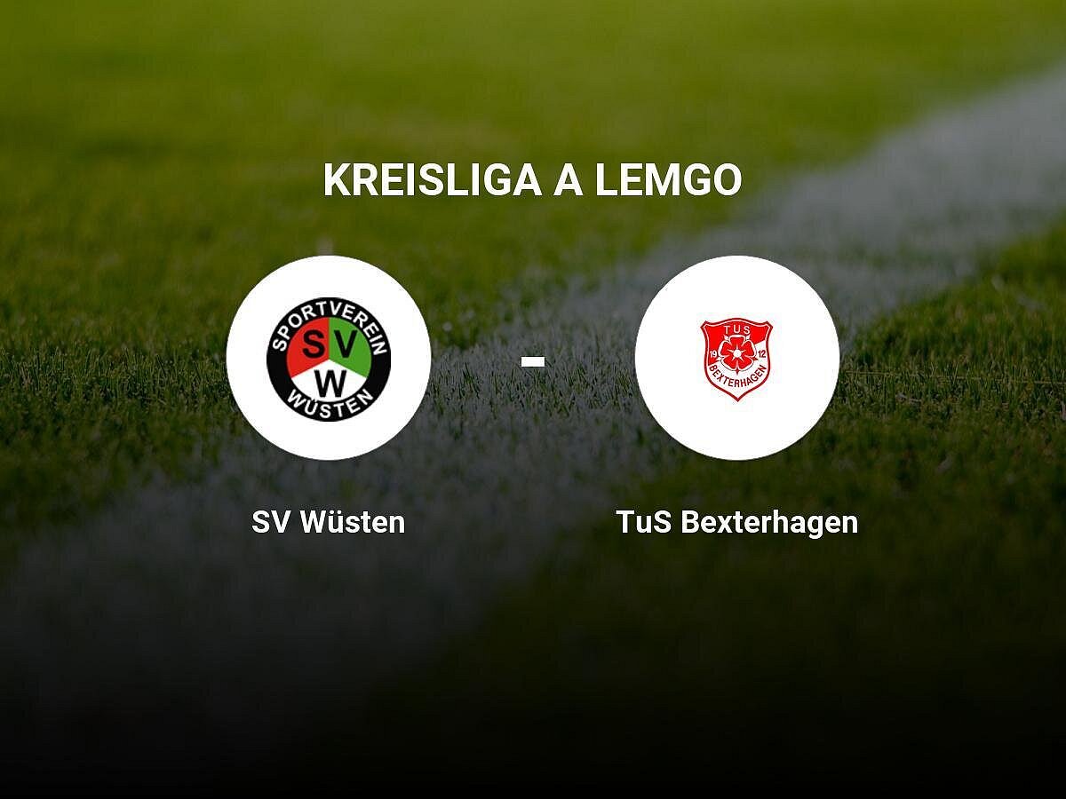 Remis im Duell zwischen dem SV Wüsten und dem TuS Bexterhagen