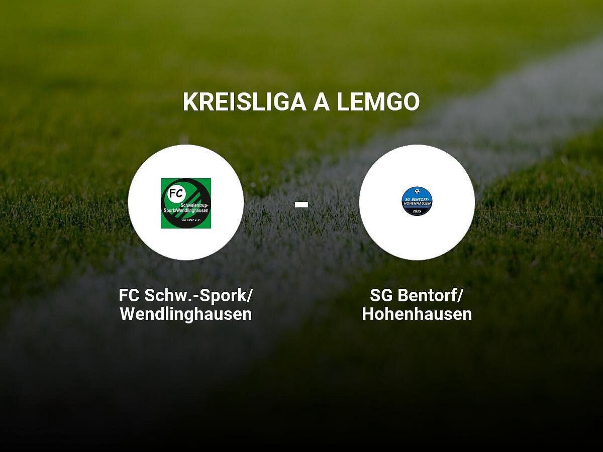 FC Schw.-Spork/Wendlinghausen gegen SG Bentorf/Hohenhausen trennen sich unentschieden