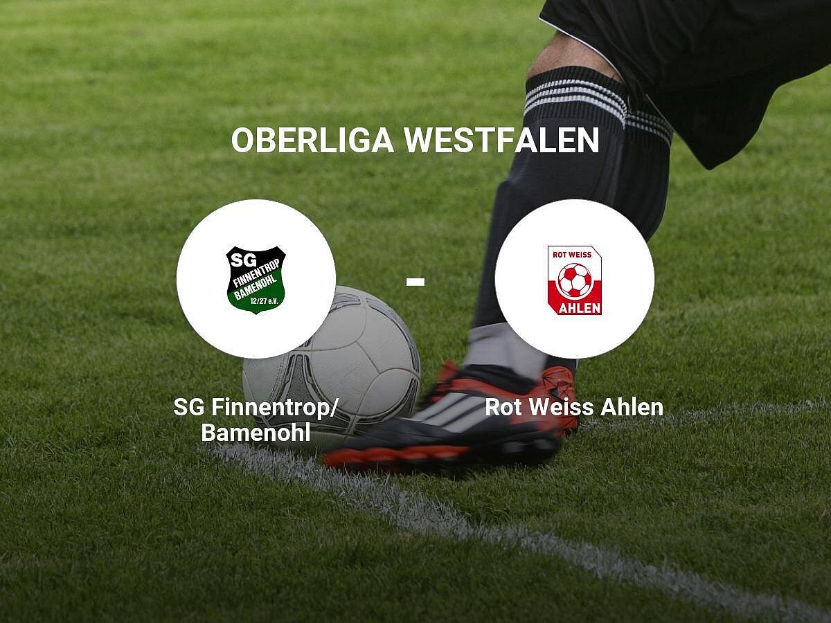Das Spiel zwischen der SG Finnentrop/Bamenohl und dem Rot Weiss Ahlen endet unentschieden