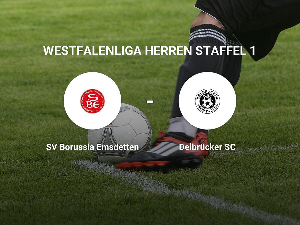 Remis im Duell zwischen der SV Borussia Emsdetten und dem Delbrücker SC