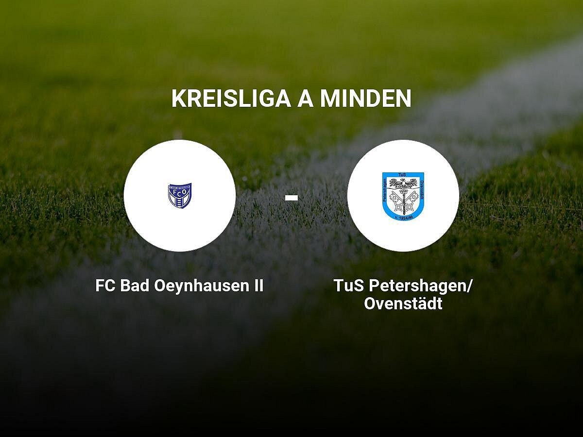 TuS Petershagen/Ovenstädt bietet FC Bad Oeynhausen II Paroli