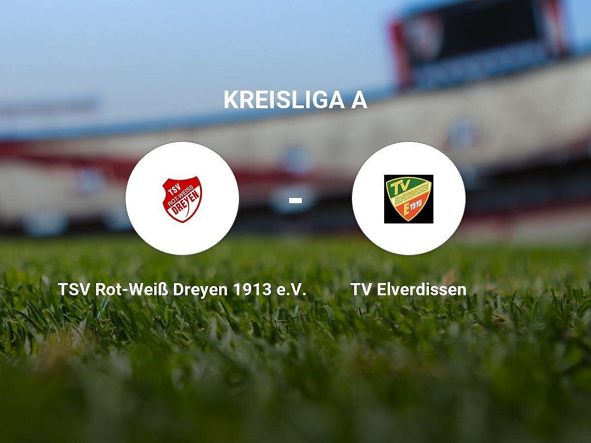 TSV Rot-Weiß Dreyen 1913 e.V. gegen TV Elverdissen trennen sich unentschieden