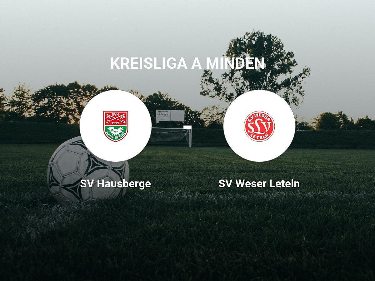 Das Spiel zwischen dem SV Hausberge und dem SV Weser Leteln endet unentschieden
