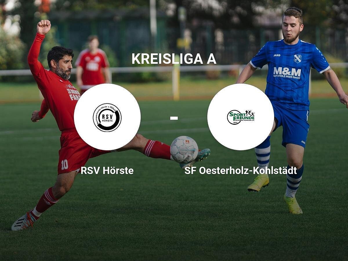 Das Spiel zwischen dem RSV Hörste und den SF Oesterholz-Kohlstädt endet unentschieden