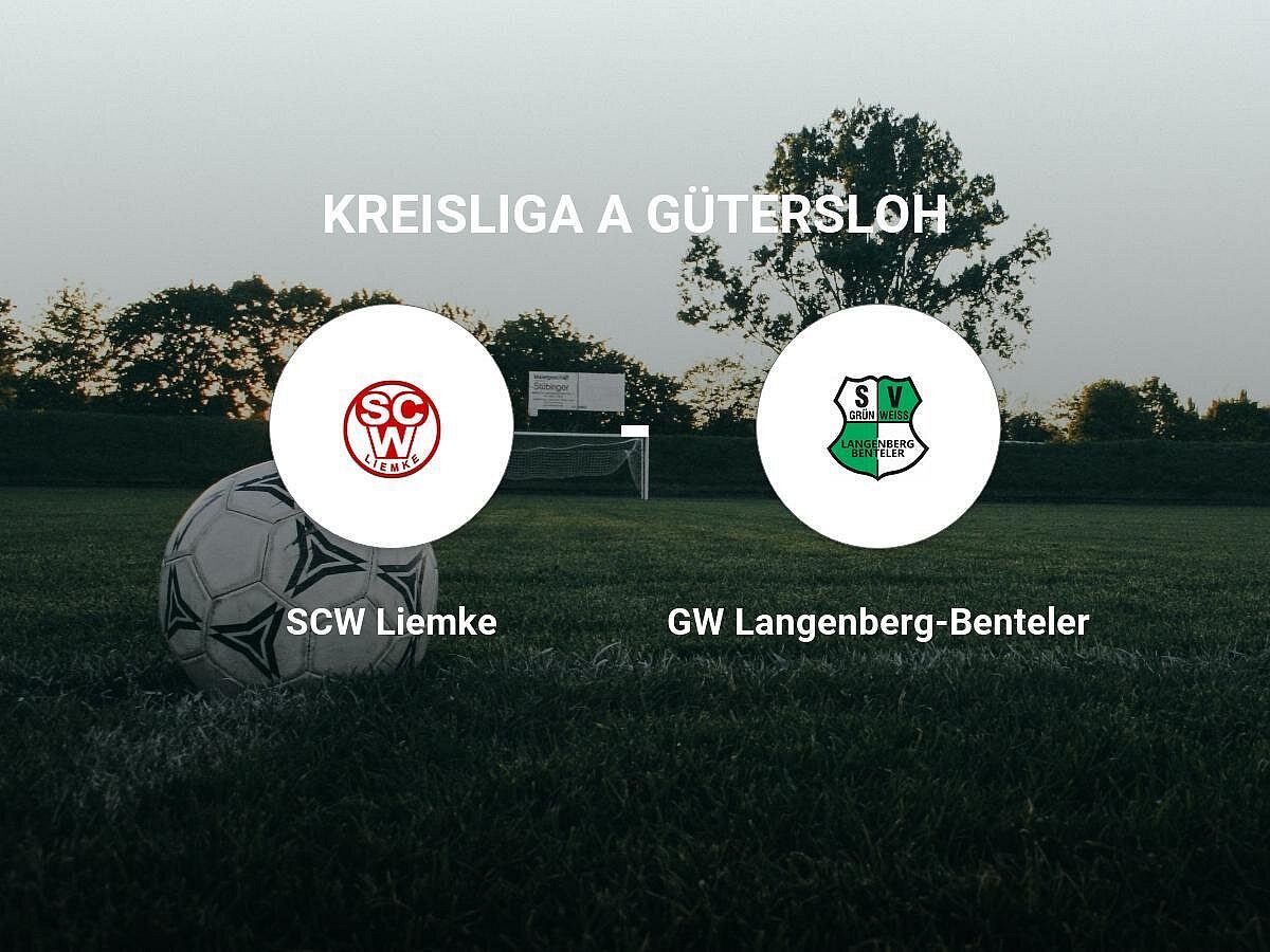 Das Spiel zwischen dem SCW Liemke und dem GW Langenberg-Benteler endet unentschieden