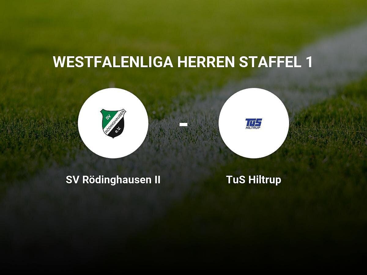 SV Rödinghausen II sichert sich knappen Sieg gegen TuS Hiltrup