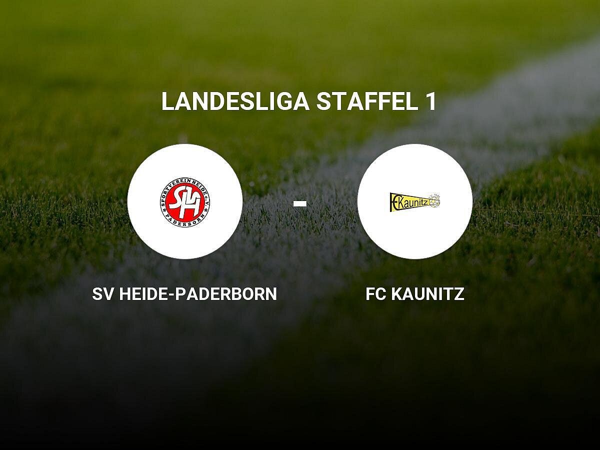 Das Team des SV Heide-Paderborn gegen den FC Kaunitz trennen sich unentschieden