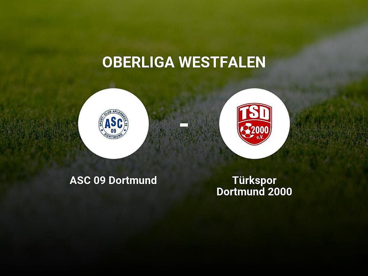 Das Team des ASC 09 Dortmund gegen die Türkspor Dortmund trennen sich unentschieden