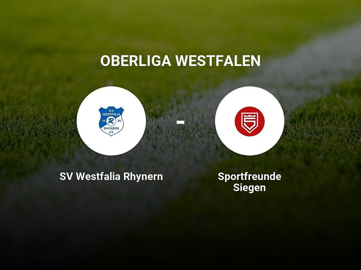 Sportfreunde Siegen setzt sich knapp durch gegen SV Westfalia Rhynern