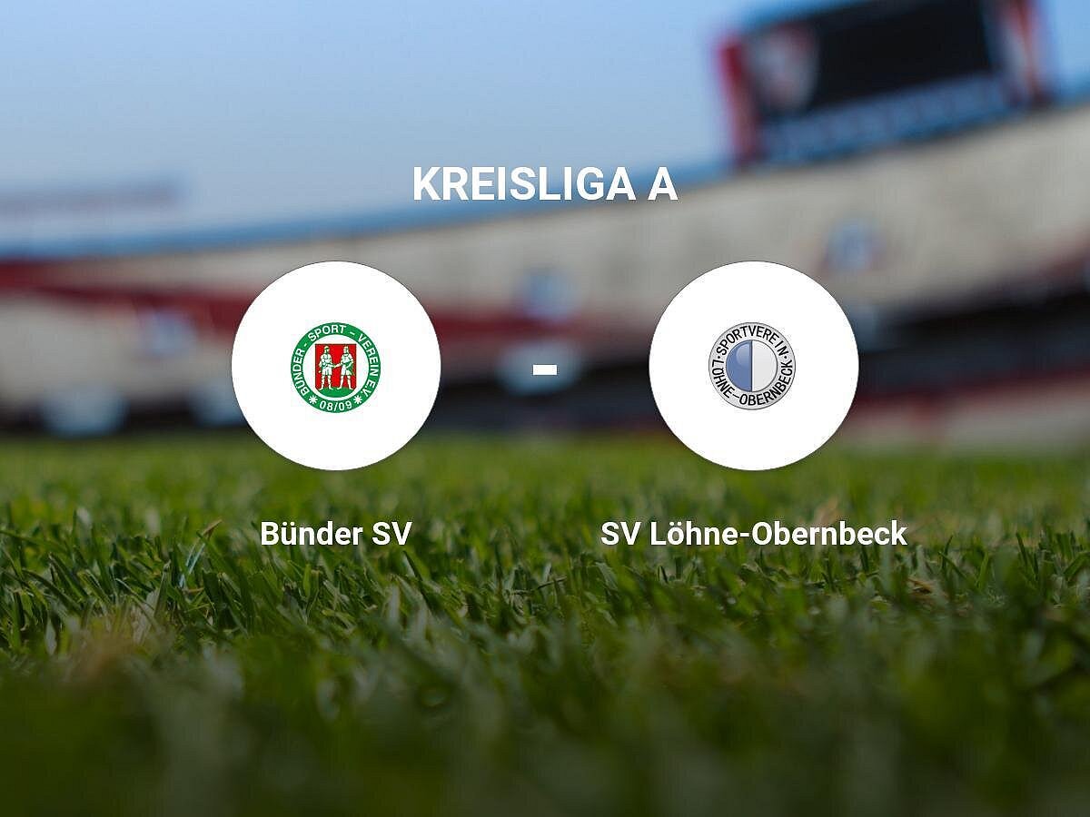Der Bünder SV gegen das Team des SV Löhne-Obernbeck