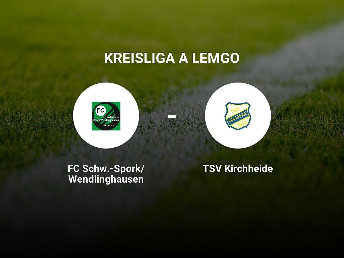 Das Match zwischen dem FC Schw.-Spork/Wendlinghausen und dem TSV Kirchheide endet unentschieden