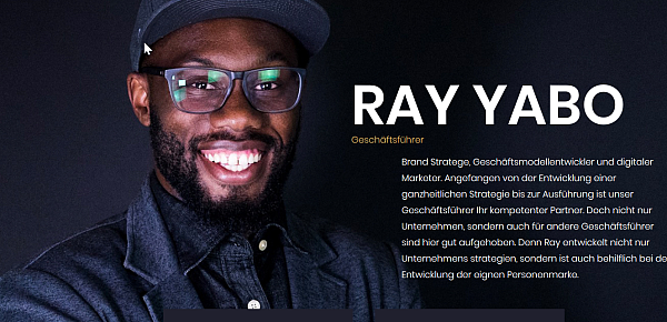 Über ein Wirtschaftsstudium hat Reinhold Yabo früh mit der Lebensplanung nach dem Profifußball begonnen. Nun führt er ein eigenes Start-Up. - © Screenshot: prayce.com