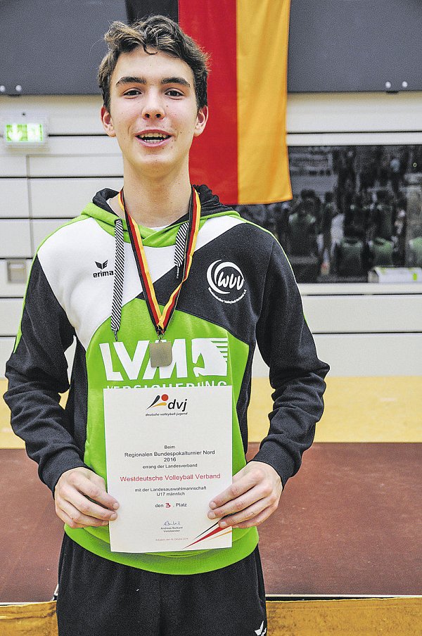 Bronze: Auch für Niklas Hinz von der DJK Delbrück gab es Edelmetall. - © Finke