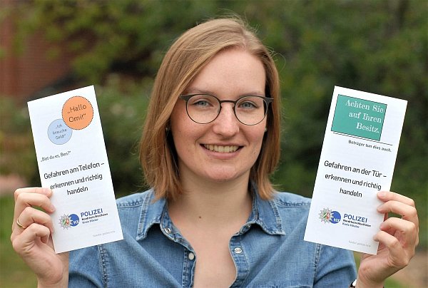 Katharina Willberg von der Kreispolizeibehörde Höxter mahnt auch in diesen Tagen zur Vorsicht. - © Polizei Höxter