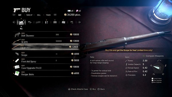 Upgrades gefällig? Hier gibt's neue Ausrüstung. - © Capcom