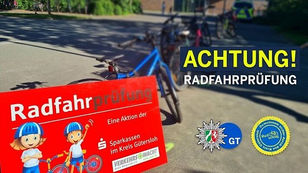 Radfahrprüfung Aktion Radschlag - © Gütersloh