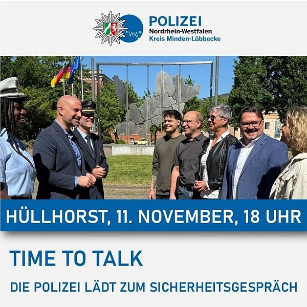 Symbolbild Time to Talk in Hüllhorst - © Polizei Minden-Lübbecke