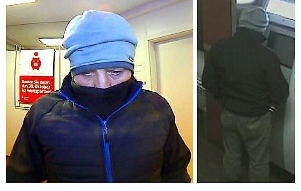 Nach einem vollendetem Wohnungseinbruchsdiebstahl in Hörstel-Dreierwalde wurde die entwendete Debitkarte noch an gleichem Tag an einem Geldautomaten der Sparkasse Herford in Vlotho eingesetzt. - © Polizei Steinfurt