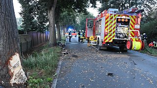 Autofahrerin wird bei Unfall eingeklemmt