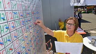 Geduldsprobe beim Kuhfladen-Roulette in Gütersloh