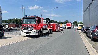 Brand in Industriegebäude in Verl