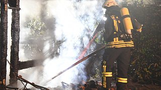 Gartenhaus in Friedrichsdorf abgebrannt