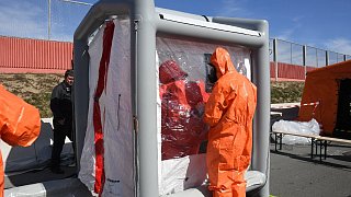 Katastrophenschutzübung auf der A 33 zwischen Halle und Borgholzhausen