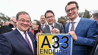 Neues Teilstück der A33 in Halle eröffnet