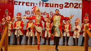 Bad Driburg: Närrische Herrensitzung der KG Rot-Weiße Garde