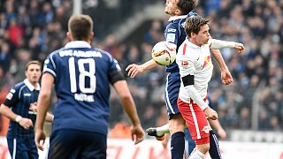 Fußball: Arminia Bielefeld gegen RB Leipzig